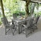 Highwood Usa Weatherly 7pc Rectangular Counter Height Outdoor Patio Furniture Dining Set 72 x 42 AD-ST7WL2CO4BA-CGE - alternate 2